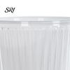 Breathable Plant Pot Self Watering Plastic Flower with Water Reservoir Easy Care Indoor Planter Wick Ropes Modern for Home Office Desktop Low