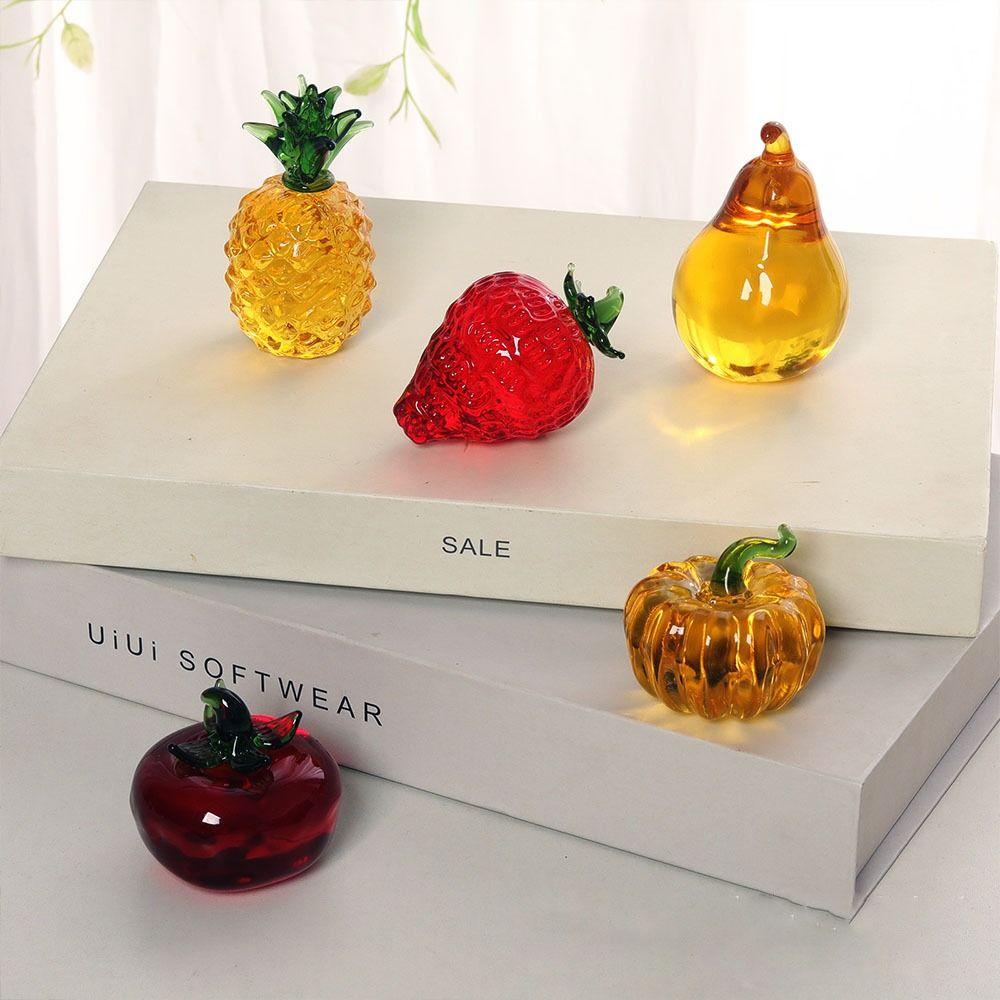 Glass Crafts Artificial Fruit Decoration Crystal Crafts Ornaments Office