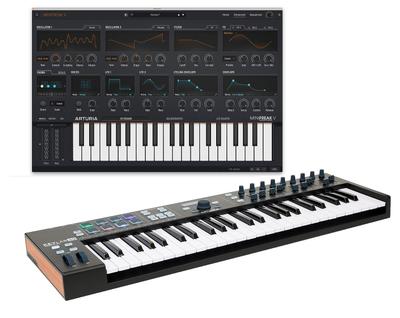 Arturia ARTURIA Soft Controller MiniFreak V KeyLab Essential 49 BK Bundle Set Synth/MIDI +