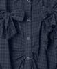 MILLO WOMEN Ribbon Tie Shirt [Navy]