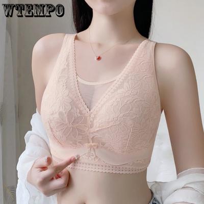 Тонкий бюстгальтер без стальных колец для женщин, собирающий антипровисающий бюстгальтер с полной чашкой, дополняющий грудь бюстгальтер