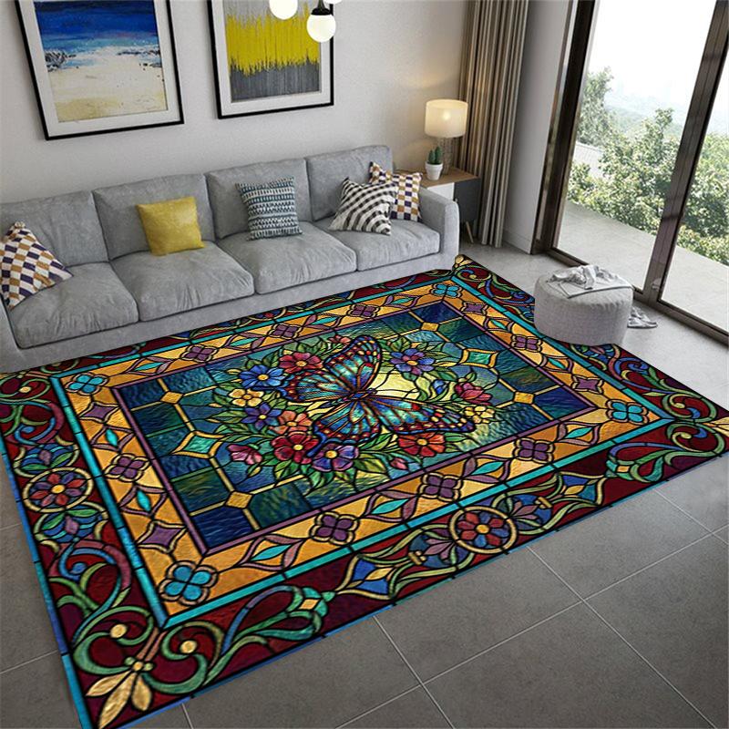 2025 New Butterfly Decoration Carpet Rug for Living Room Bedroom Home Sofa Decoration,Kids play Non-slip Floor Mat17