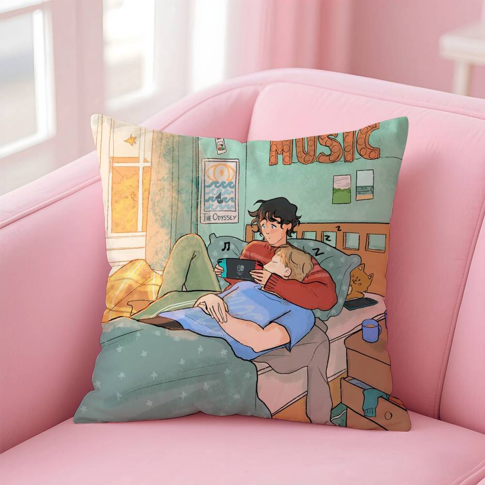 H-H-Heartstopper Pillow Case Safe Custom Photo Pillow, Anti-Fade Brushed Fleece Cushion, Maternal & Infant Safe.