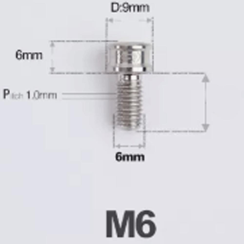 Многоцветный M6 p1mm 10/12/14/16/18/20/25 мм TC4 GR5 Титановый сплав Винт Болт Головка под шестигранник 5 мм Шестигранный ключ Allen Велосипед