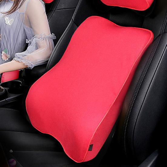 Красивая подушка для поддержки поясницы. Удобна для кожи. Портативна. Проста в использовании.