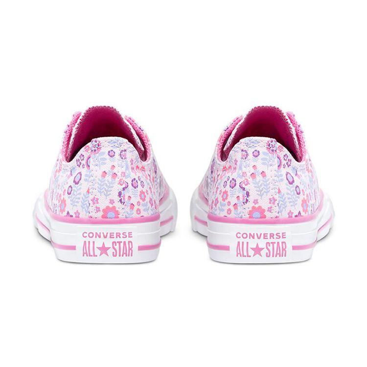 Converse Chuck Taylor All Star Низкие Прочные Кеды для Скейтбординга Детские Кроссовки Синий Розовый 670216C