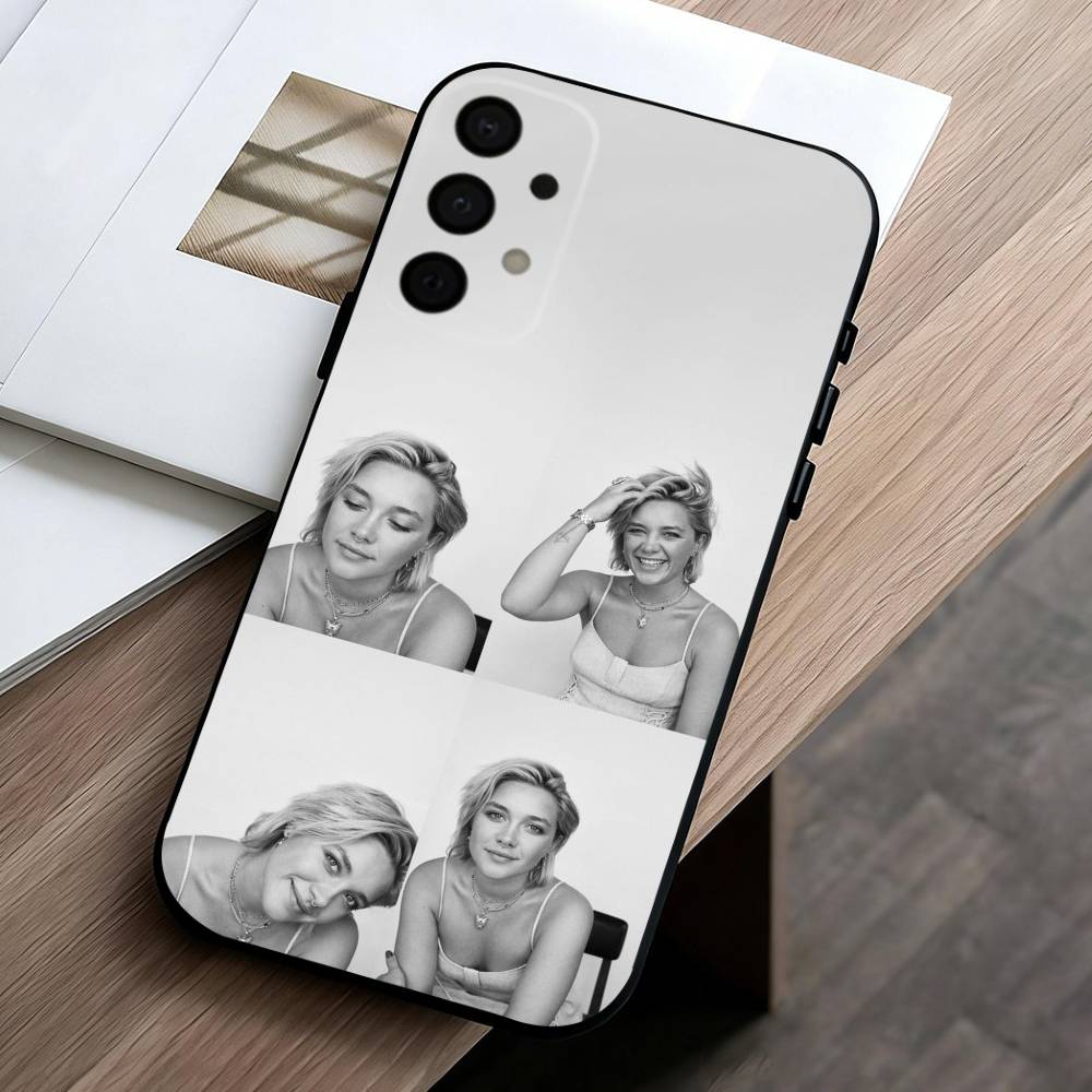 Чехол для телефона F-Florence P-Pugh, любимицы инди, для Samsung Galaxy A73,A72,A71,A70,A53,A52,A51, Мягкий силиконовый черный чехол