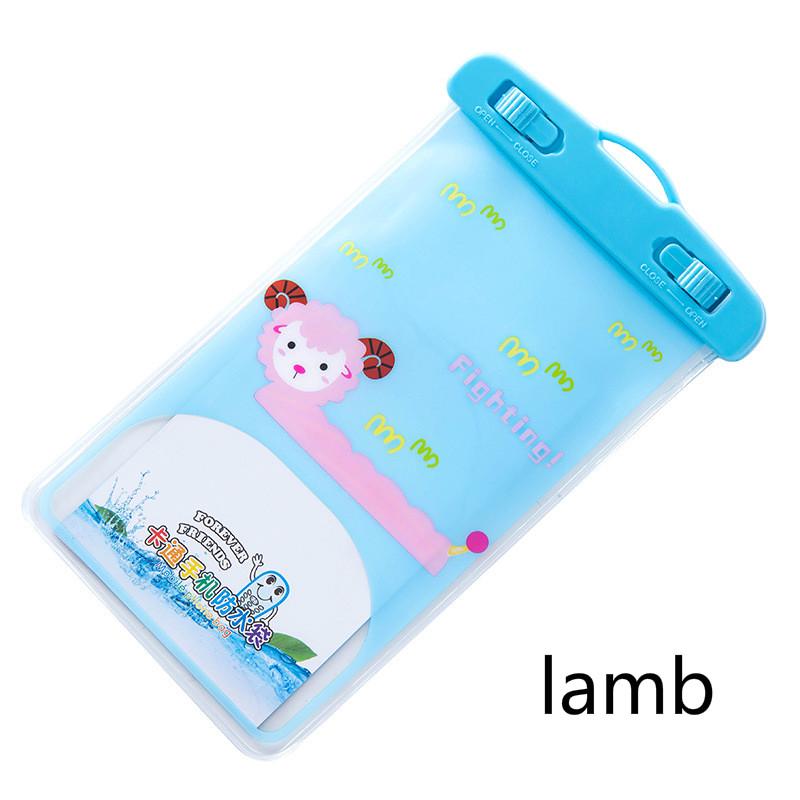 Креативный мультяшный телефон водонепроницаемая сумка для аксессуаров для смартфонов красочные животные ПВХ герметичная водонепроницаемая сумка сумка для дайвинга на горячих источниках