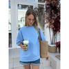 New Solid Color T-shirt Top European and American New Fashion Casual Loose Short sleeve Cotton T-shirt Top