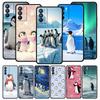 Милый чехол для телефона с пингвином в стиле каваи для Oppo Reno14 Reno13 Reno12 11 F 10 Find X5 X9 Pro A54 5G A53 A9 A16 A78 4G A80 A98