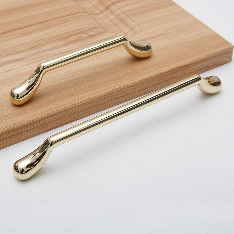 Zinc Alloy Kitchen Hardware Handle Pull Black Gold Wardrobe Cupboard Shoe Drawer Handle Drip Handles Knob