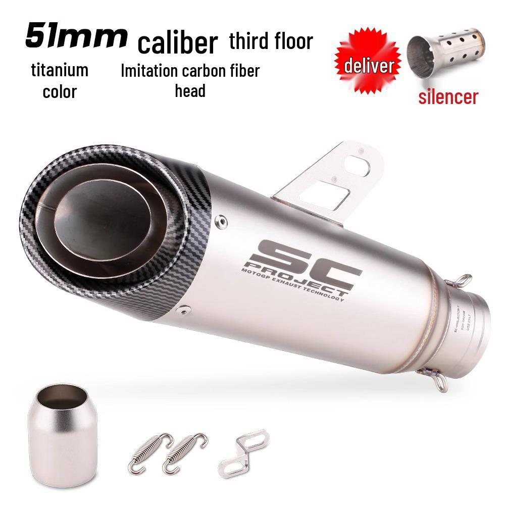 Выхлопная труба мотоцикла Ninja Z250/300/400 MT0709 R25/R3/R6 SC двух/трехслойная