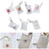 Fashionable Clear Fruit Bag Keychain Playful Clear Fruit Bag Charm Elegant Keychain Bag Key Rings for Personalization