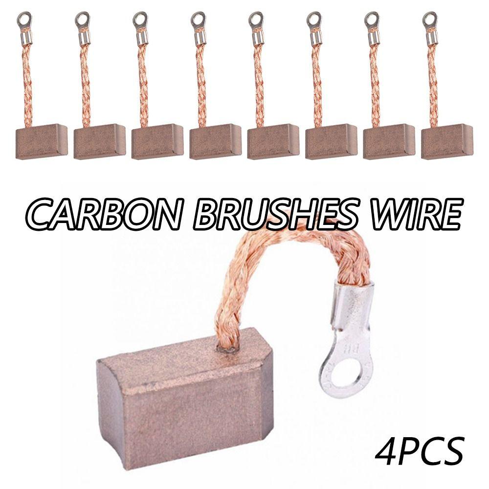 4pcs Hand Tools 11*10*20mm J465 Leads Generator Brush Replacement Carbon Brushes Wire Electric Motor