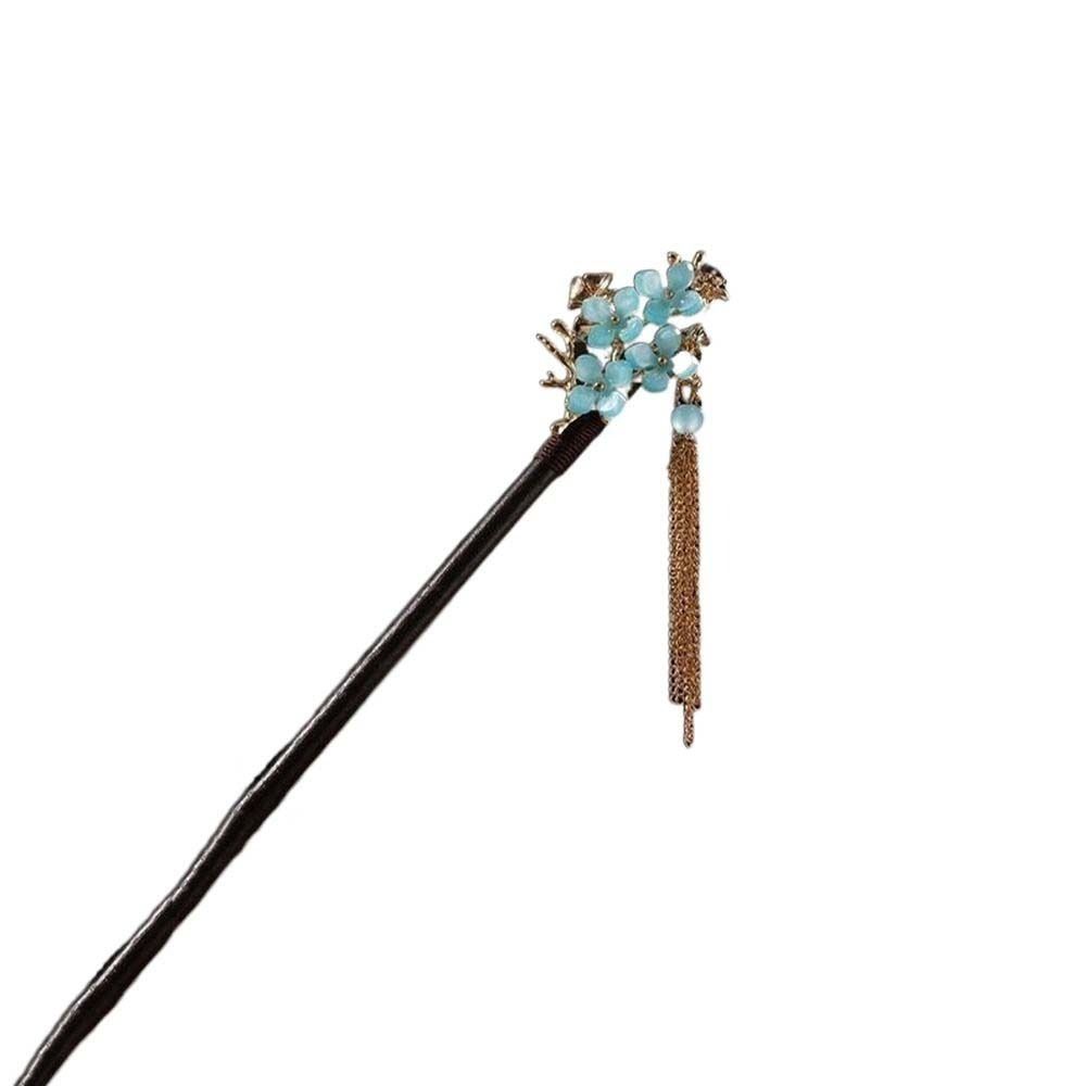 Disk Hair For Ladies Hair Accessories Flower Hair Sticks Wooden Hair Fork Chinese Style Hairpin