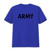 Army Men S T Shirt Military Training Pt Exercise Workout Gear Veterans Service Family Support Motivation White 4X Large