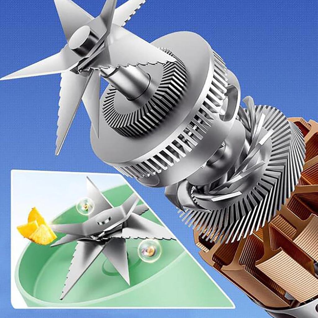 Juicer Cup,Multifunctional Portable Juicer Cup with Digital Display, Fruit Mixers Juicers Electric Juicer,Shakes and Smoothies,Wireless Portable