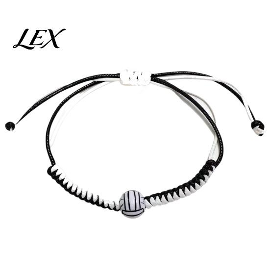 Adjustable Pull String Bracelet Sports Themed Braided Bracelet, Hand Woven Rope Wristband with Ball Charms, Trendy Wrist Strap for Enthusiasts
