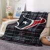 Houston Texans Print Flannel Blanket, High quality Comfortable for All Seasons, Home Decor, Warmth and Comfort, Perfect for Christmas Gifts