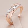 Винтажные кольца с листьями из натурального циркона для женщин, ширина 6 мм, цвет розового золота, смешанный этнический стиль, свадебные украшения для невесты