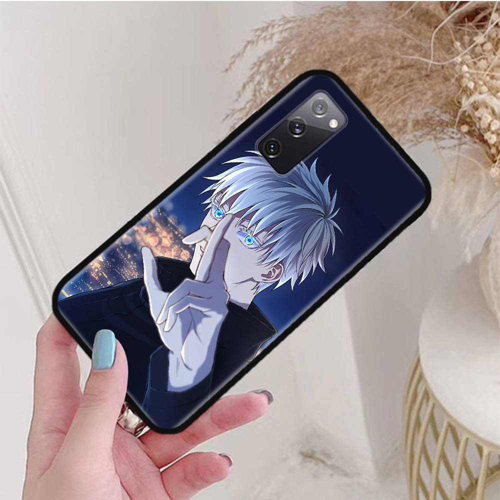 Черный чехол для OPPO Reno 8 6 5 4 Pro Plus Find X3 A17 A3 A31 A38 A40 A53 A54 A55 A74 A76 A78 A77 A80 A94 A95 A96 Lite W-70 Jujutsu Kaisen