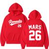 Bruno Mars The Romantic Tour 2026 Print Hoodie Unisex Fashion Winter Sweatshirts Loose Casual Comfort Oversized Pullover
