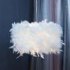 Feather Lamp Shade Desk Cover for Table Loft Party Living Room