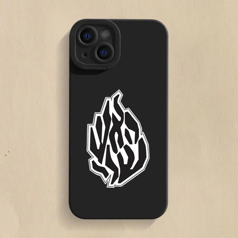 Модный черный пламенный силиконовый чехол для iPhone 16 15 Pro Max 15 14 13 12 11 X XS XR 7 8 Plus SE 16E противоударный мягкий чехол