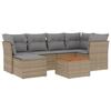 VidaXL Salon de Jardin avec Coussins 7 pcs, Canapés de Terrasse, Ensemble de Meubles de Patio, Mobilier d'Extérieur, Mélange 3256080