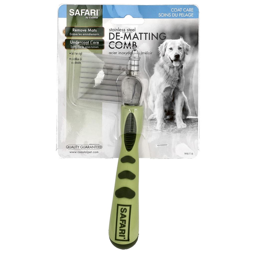 Detangler Comb for Long-Haired and Curly-Haired Dogs, 1 Piece