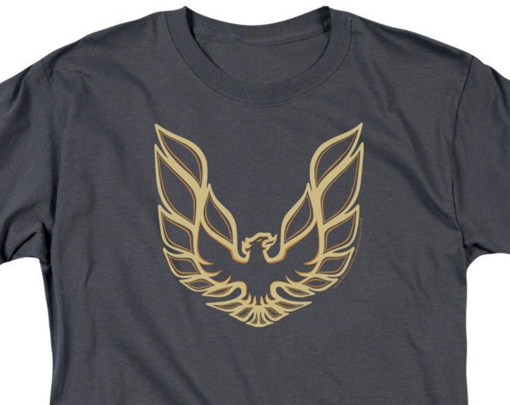 Pontiac Firebird Logo Charcoal Shirts