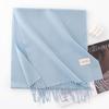 Solid Color Imitation Cashmere Scarf Women's Winter Warm Shawl Neck Scarves