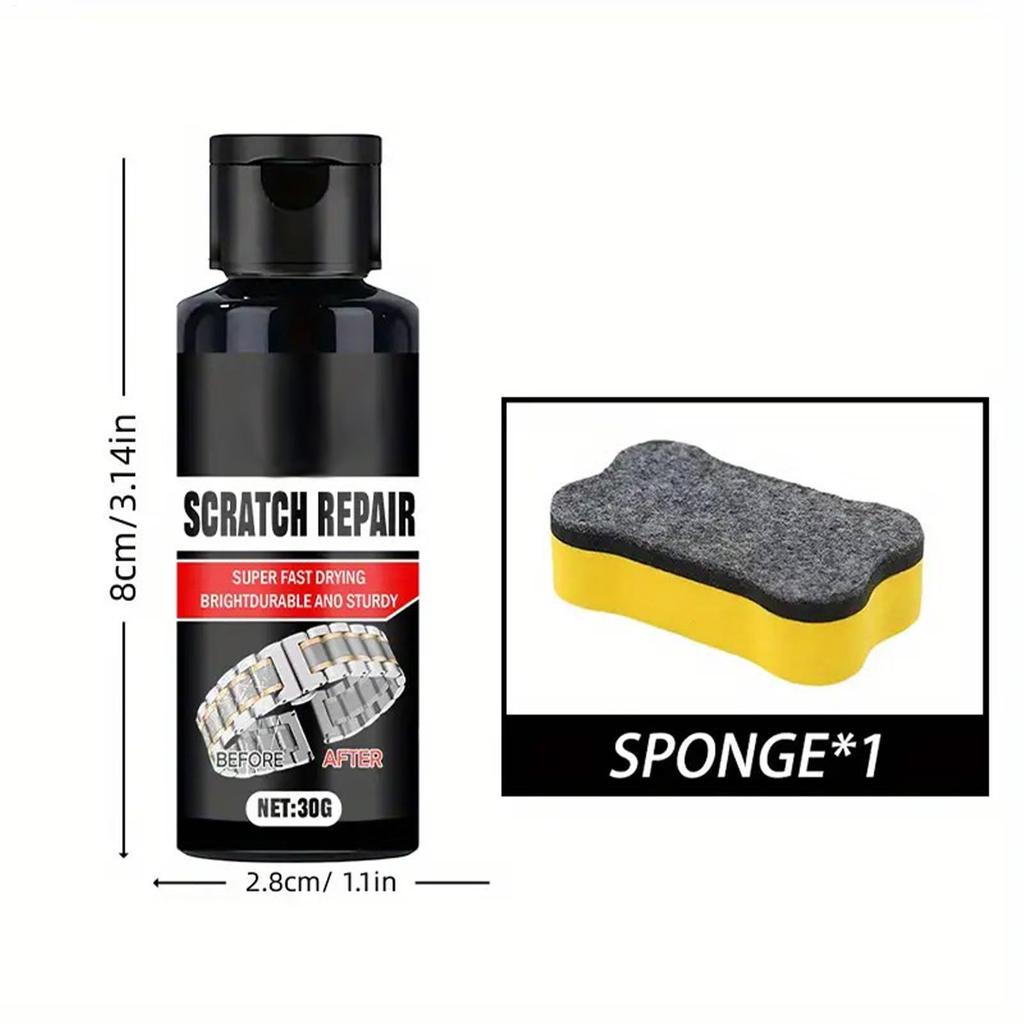 Полировочный крем для удаления царапин с часов 30 г Набор для полировки хрустального стекла для ремешка часов, браслета, экрана, линзы Очистка, восстановление