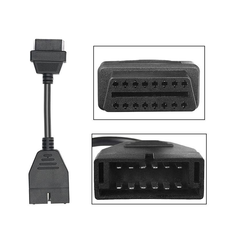 Для GM 12-контактный на 16-контактный female Преобразователь Адаптер Для GM12 Pin OBD1 на OBD2 Разъем Автомобильный Диагностический Кабель Считыватели Кодов 4