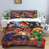 This three-piece cartoon-print (Yu-Gi-Oh!) bedding set—including one duvet cover and two pillowcases—makes for the perfect holid