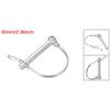 uxcell 1/3/5Pcs Shaft Locking Pin W Ear 6mmx35/40/45/55mm 8mmx60mm Coupler Pin for Farm Trailers Lawn Arch and Garden