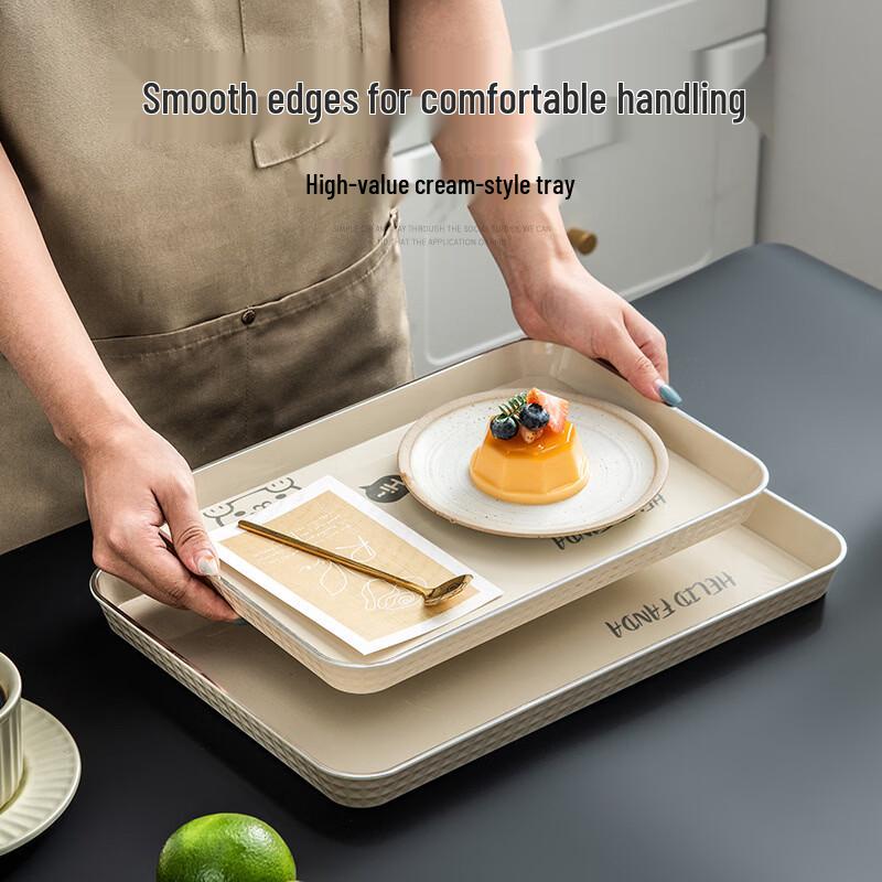 ZISIZ Привет, Мишка Мультяшный Поднос для Чая из Рисовой Шелухи
