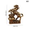 Brass Horse Figurines Chinese  Year Zodiac Horse Ornament Feng Shui Lucky Statue Home Office Desktop Decoration Crafts