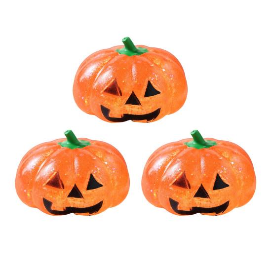 Squeeze Stress Ball 1/2/3Pcs Halloween Pumpkin Relief Toy, Creepy Head Glitter for Kids Adults, Party Favors