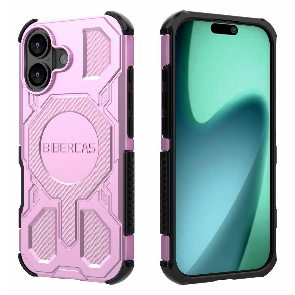BIBERCAS J-16 Series For iPhone 17 Case Compatible with MagSafe Anti Drop TPU+PC Phone Cover
