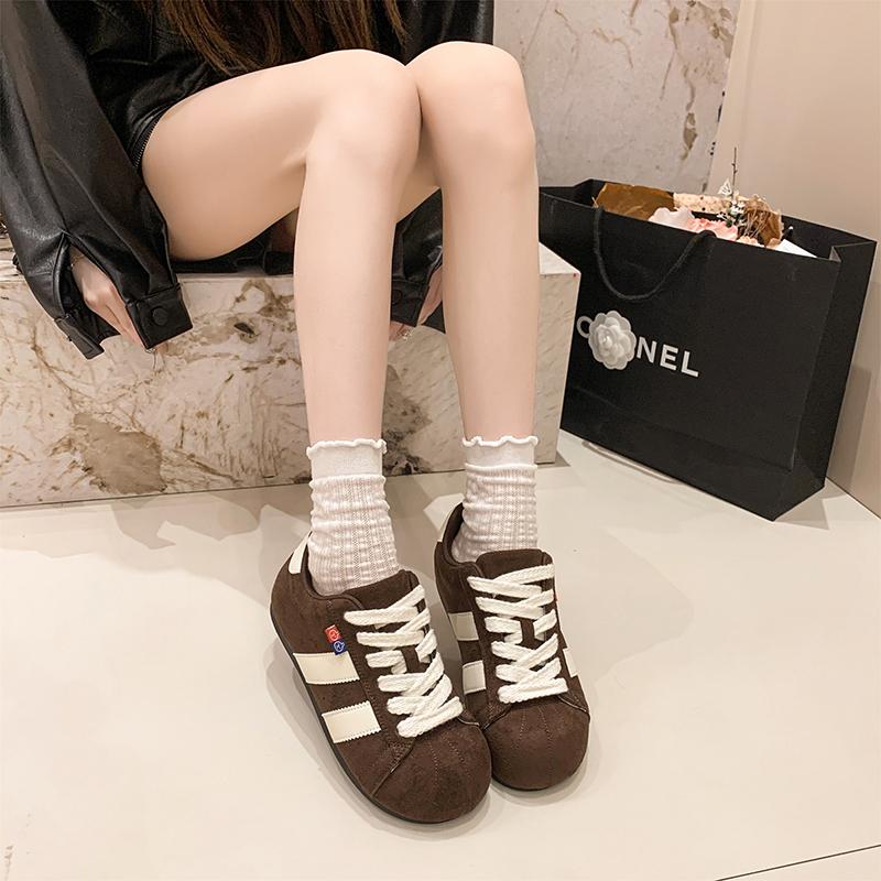 Женская обувь 2025 Тренд Повседневные кроссовки Удобные плоские туфли на шнуровке Теннисные туфли Дышащая обувь для ходьбы и бега Zapatillas De Mujer