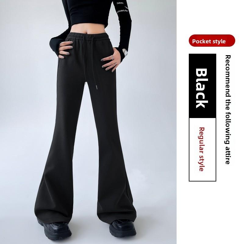 Casual Womens Wide Leg Pants With Cotton Blend For Fall Winter Streetwear
