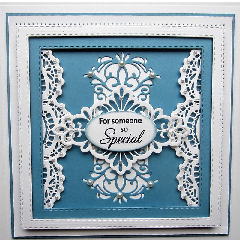 Волнистая кружевная рамка с краями, металлические трафареты для резки, трафарет для DIY, скрапбукинга, тиснения, украшения на день Святого Валентина, открытки, ремесла, высечки