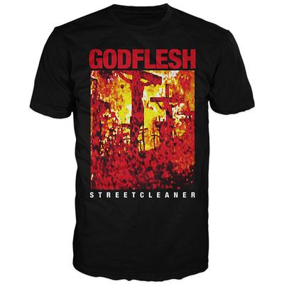 НОВЫЙ Godflesh Streetcleaner Хлопковая футболка с коротким рукавом Черная Все размеры OM556 Унисекс