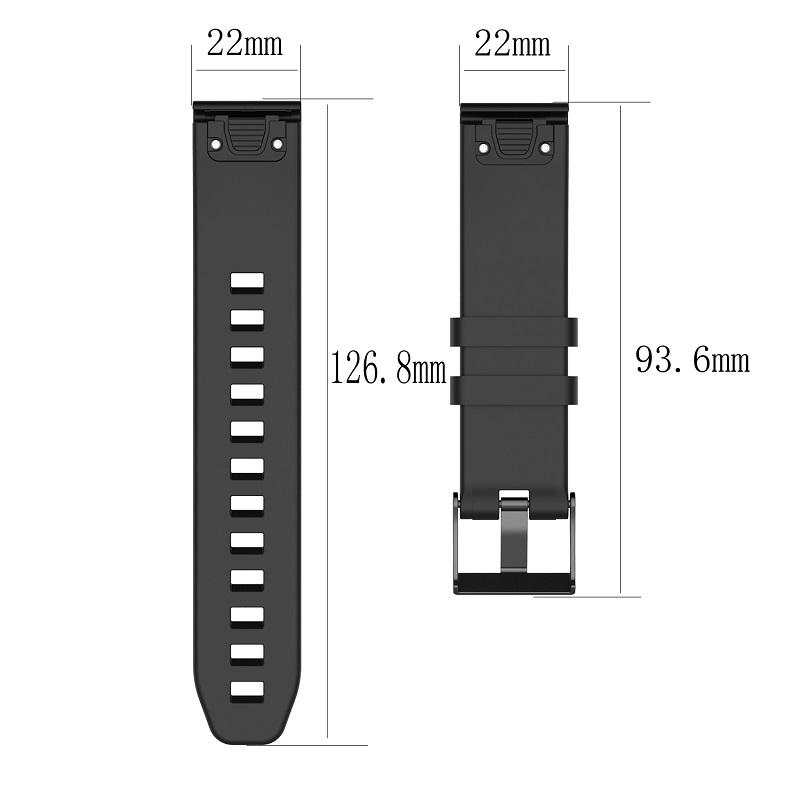 Silicone Watch Strap for Garmin Fenix 5/Fenix 5 Plus/Forerunner 935/Approach S60 with 2 Screwdrivers with 2 Screwdrivers