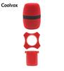 Coolvox 1Set Microphone Foam Windscreen and Wireless Microphone KTV Silicon Anti-Roll Device Ring Universal Square Non-Slip Circle for BBS MIC