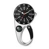 Carabiner Watch Carabiner Watch Analog Luminous Compass Keychain Watch Waterproof Clip Watch Pocket Watch Silver Sports Climbing Camping Outdoor