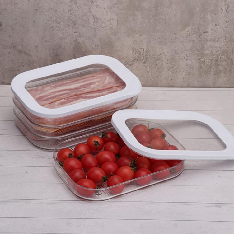 Пластиковый контейнер для хранения продуктов, безопасный для холодильника, с герметичной крышкой, безопасный для посудомоечной машины, прозрачный, органайзер для кухни