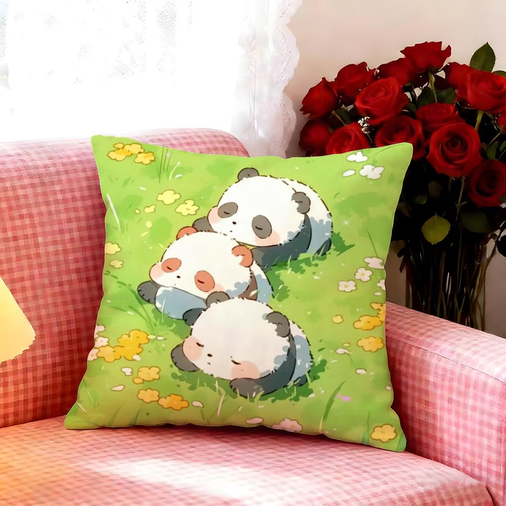 Lovely Cartoon Drawing Animal Cushion Cover Premium Soft Pillowcase SkinFriendly Breathable MultiPurpose for Home Office Travel