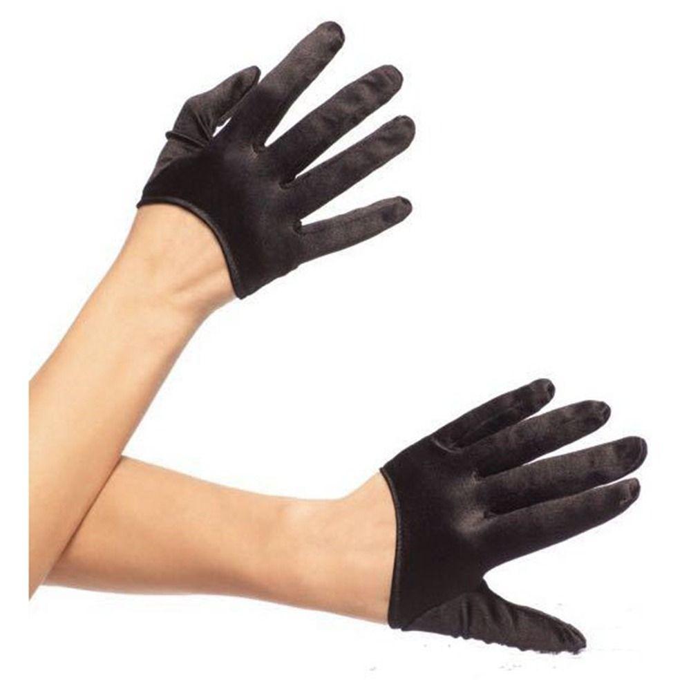 Cosplay Gloves Stage Performance Gloves Satin Gloves Lolita Mittens Women Gloves Half Palm Gloves